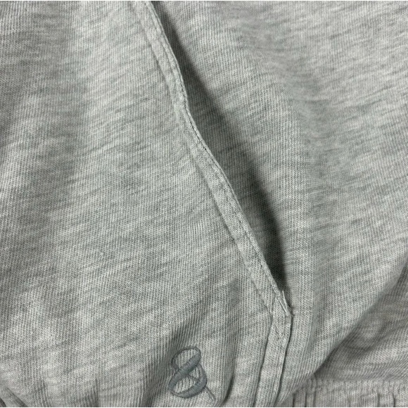 Lou & Grey Women's Gray Hoodie Medium Casual Drawstring Pullover - Picture 9 of 11